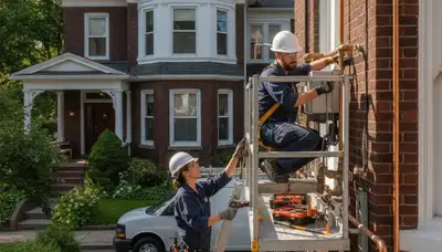 Plumber servicing a Lexington, MA home for expert plumbing repair and leak fixes