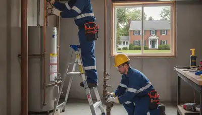 Lexington, MA plumber repairing plumbing for a local home service call