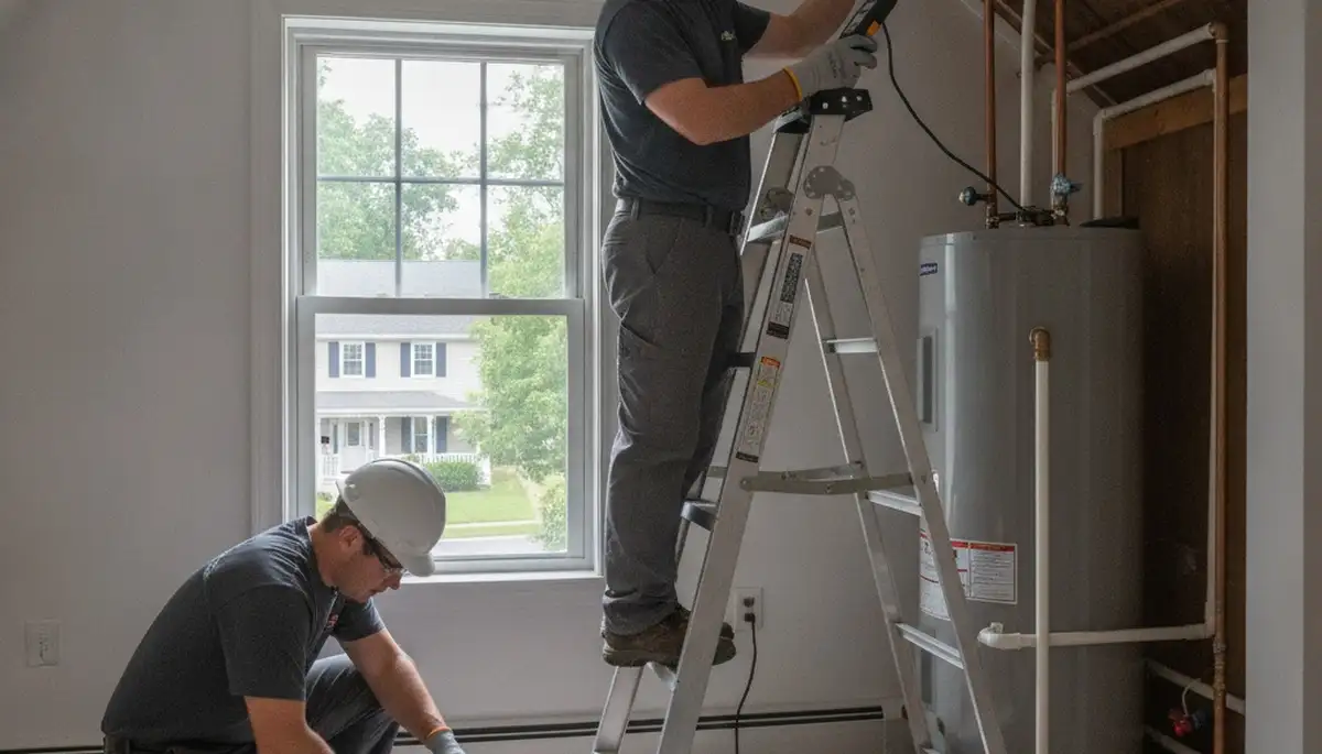 Plumber repairing a pipe in Lexington, MA for fast residential plumbing service