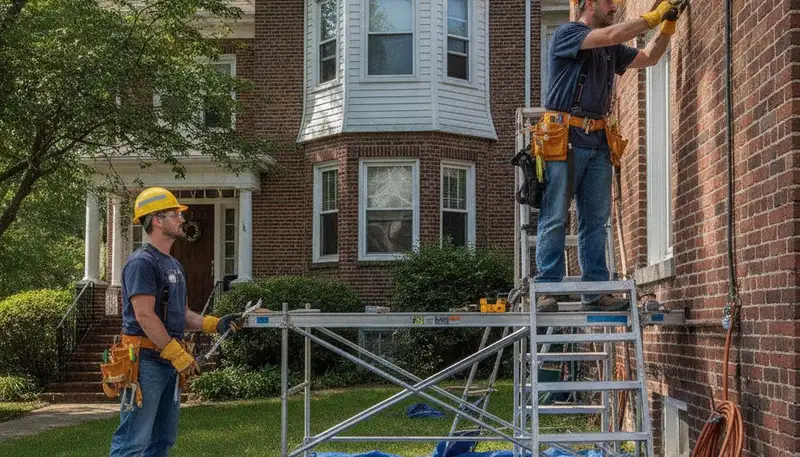 Lexington, MA plumber repairing a residential pipe for fast plumbing service