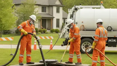Septic tank cleaning service in Lexington, MA by On Call Plumbers
