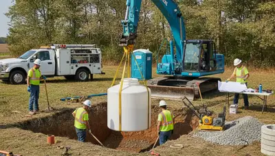 Septic tank installation for Lexington, MA homes by professional plumbers