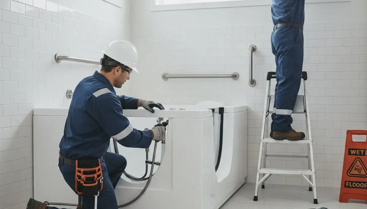 Walk-in tub installation for Lexington, MA homeowners by On Call Plumbers